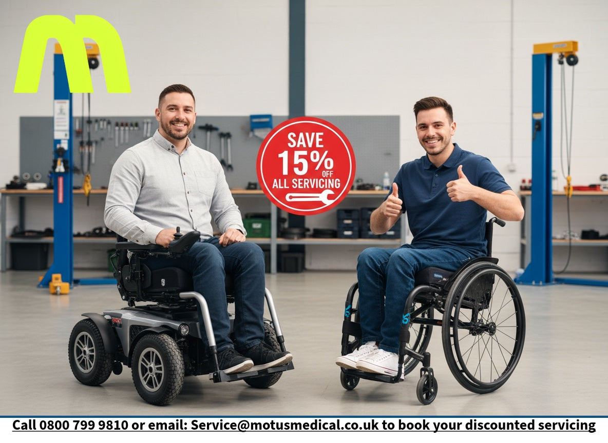 15% Off Powerchair & Wheelchair Servicing