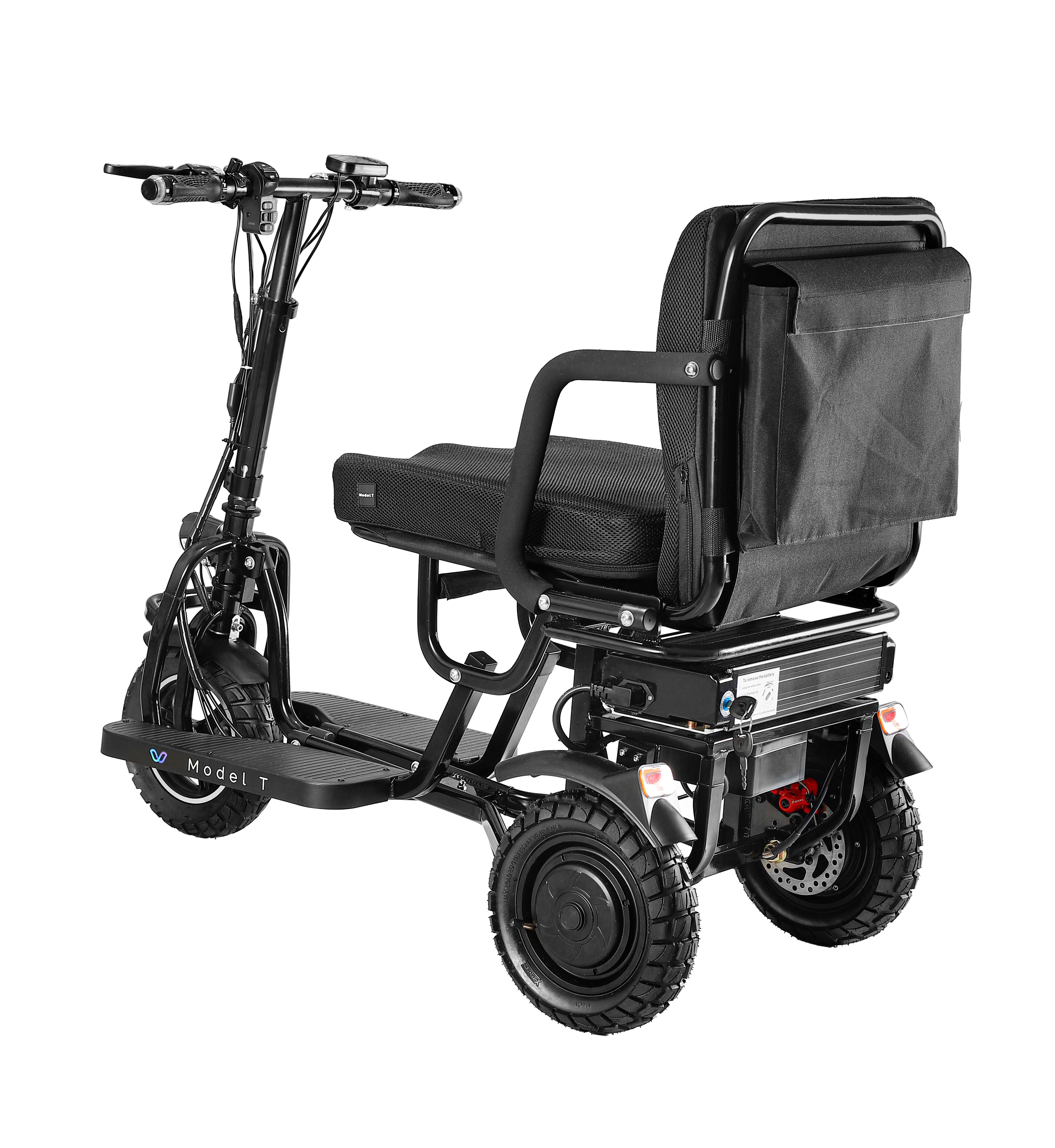 Motus - Model T Folding Mobility Scooter from back