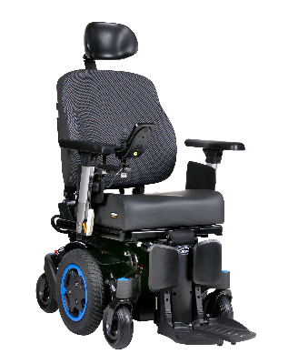 Motus - Quickie Q300 M Mini Sedeo Pro Powered Wheelchair in Blue