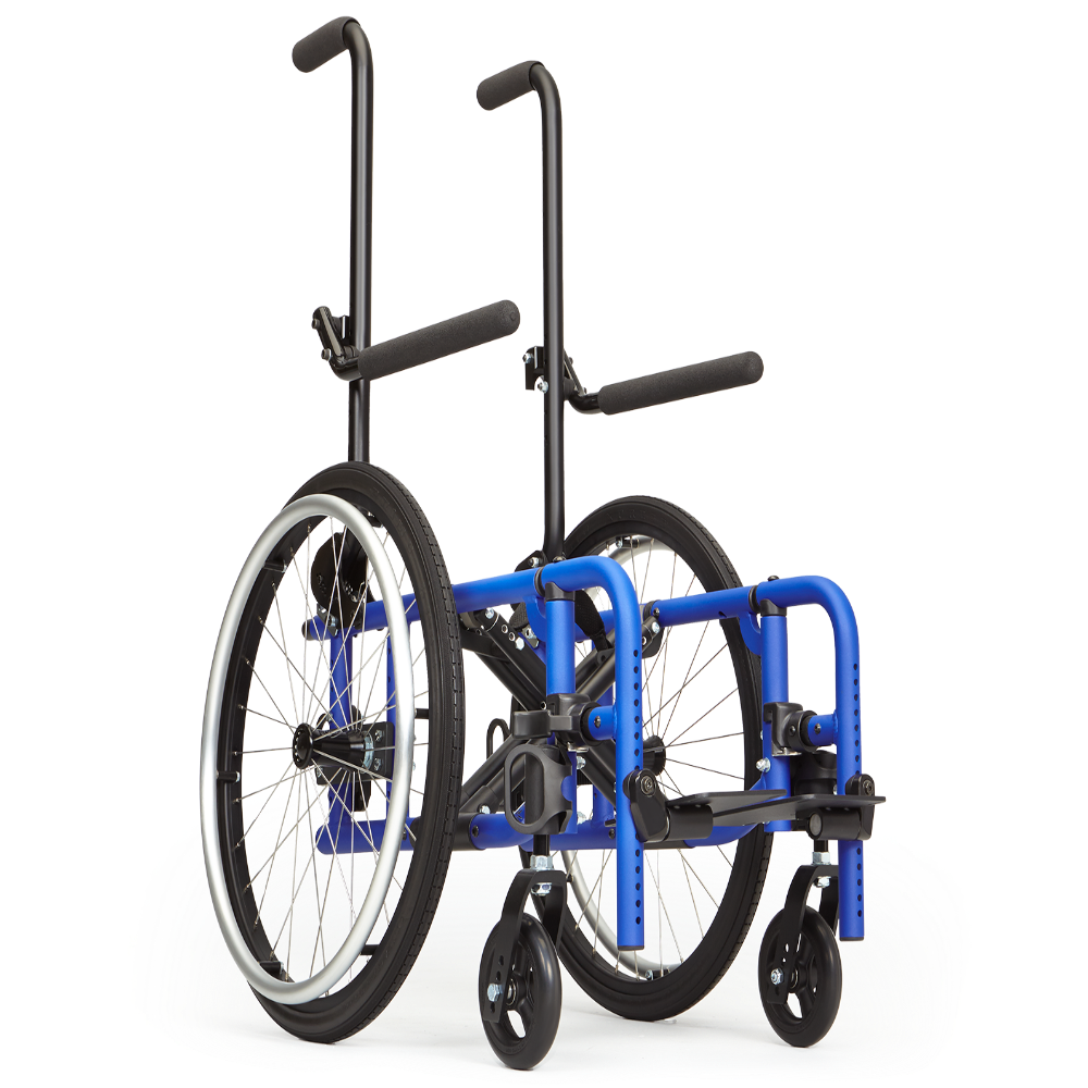 Blue Ki Mobility Spark wheelchair