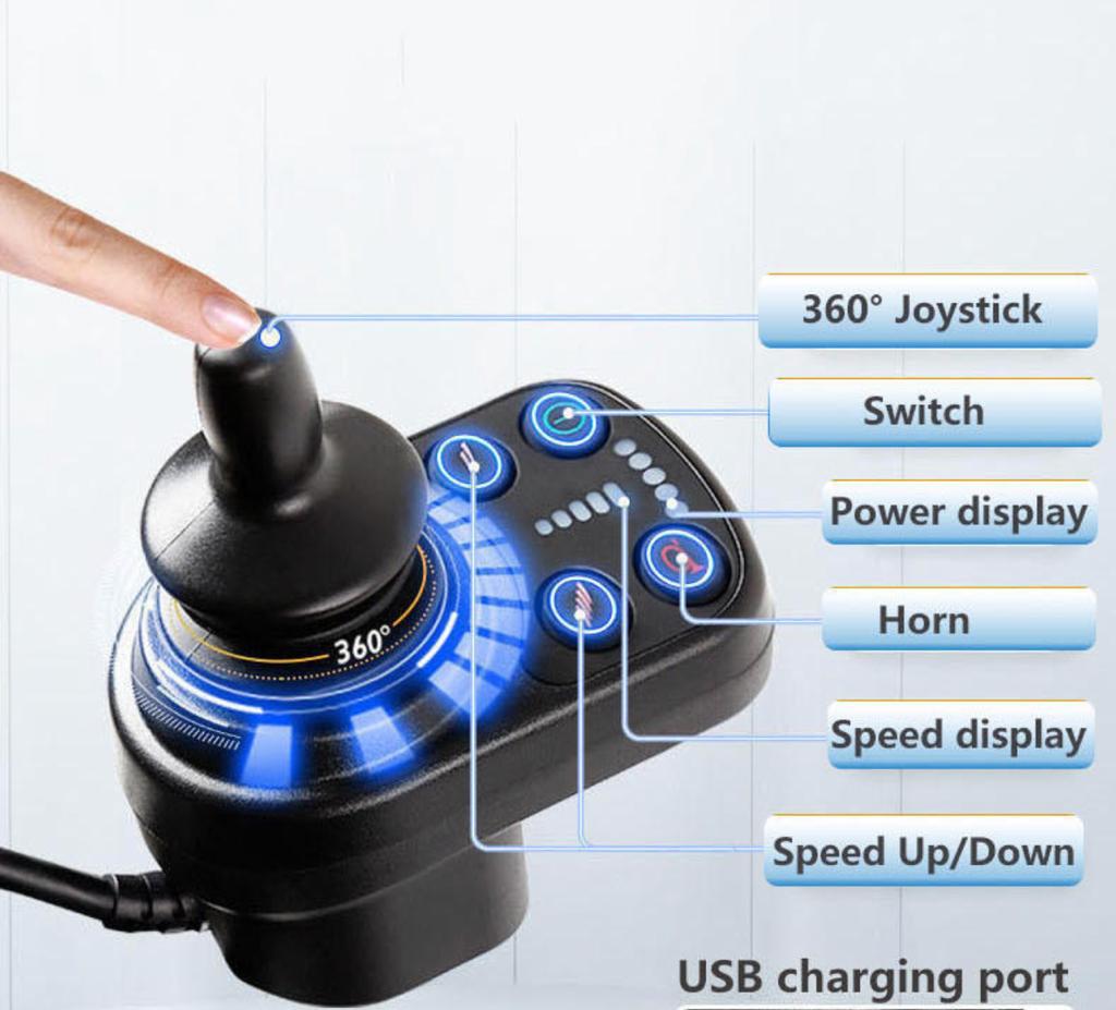 Motus - iCarbon Folding powerchair joystick