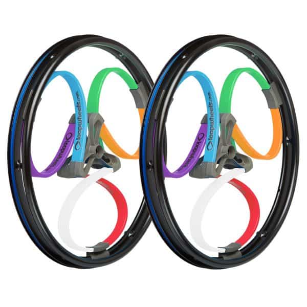 Loopwheels Multicoloured Wheels for Manual Wheelchair Loopwheels Multicoloured Wheels for Manual Wheelchair