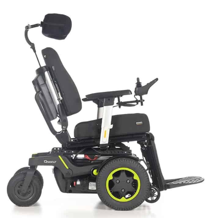 Powered Wheelchair Side View