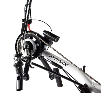 V-Crank on White Handbike