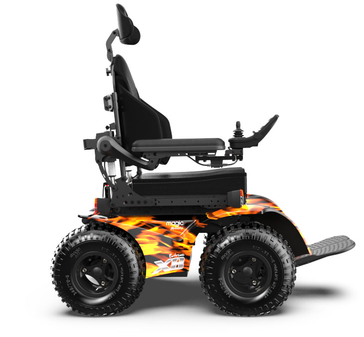 Magic Mobility Extreme X8 4 Wheel Drive All Terrain Wheelchair from Motus Medical